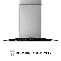 Витяжка декоративна зі склом Perfelli GRASSI 6PWX INOX - мініатюра 2