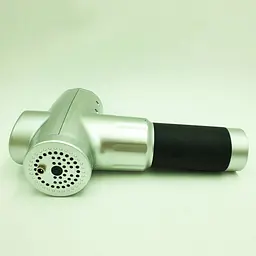 Акумуляторний масажер для тіла 4 насадки Fascial Gun KH-320 Сірий (VD201605923) - мініатюра 7