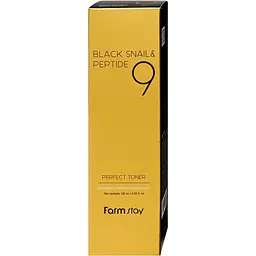 Тонер для обличчя FarmStay Black Snail & Peptide 9 Perfect Toner 120 мл - мініатюра 4