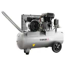 Компресор Sigma двоциліндровий ремінний 2.5кВт 335л/хв 10бар 50л (2 крана) (7044121) - мініатюра 4
