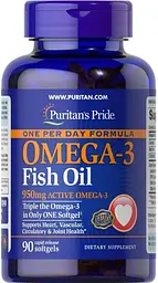Омега-3 риб'ячий жир Puritan's PrideOmega-3 Fish Oil 1360 мг 90 капс