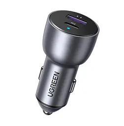 Автомобільний зарядний пристрій UGREEN CD213 2-Port Fast Car Charger сірий