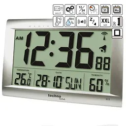 Настінний годинник Technoline WS8009 Silver (WS8009) - мініатюра 6