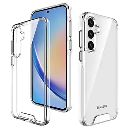 Чохол TPU Space Case transparent для Samsung Galaxy A34 5G Прозорий - мініатюра 5