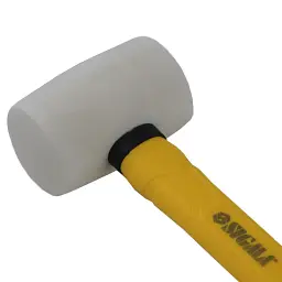 Киянка гумова біла 225г фібергласова рукоятка SIGMA (4317281) - мініатюра 3