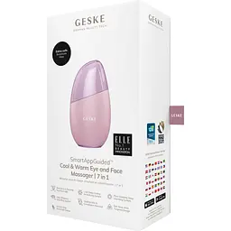 Масажер для очей та обличчя GESKE Cool & Warm Eye and Face Massager 7 в 1 рожевий - мініатюра 5