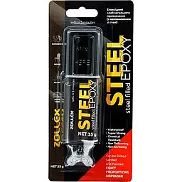 Епоксидний клей Zollex Steel Epoxy ST-400 із дозатором 35 г