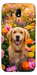 TPU чохол Demsky Flowery labrador для Samsung J730 Galaxy J7 (2017)