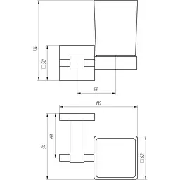 Стакан Globus Lux Q 9409 - мініатюра 3