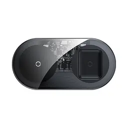 Бездротовий зарядний пристрій Baseus Simple 18W 2 in 1 Crystal (WXJK-A01) - мініатюра 4
