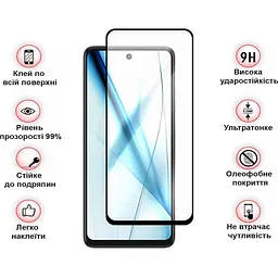 Захисне скло BeCover для Tecno Spark 20 Pro (KJ6) Black (710653) - мініатюра 3