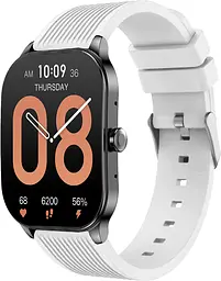 Ремінець для смарт-годин BeWatch Amazfit Pop 3S 3R 22 мм Білий (1012102.1) - мініатюра 2