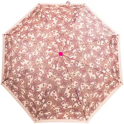 Жіноча складана парасолька механічна Art Rain 105 см бежева