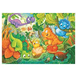  Пазл Clementoni Мaxi Dinos Happy Oasis 24 елементи (28524) - мініатюра 2