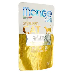 Вологий корм Monge Cat Grill Sterilised курка 85 г (70013635) - мініатюра 3