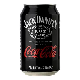 Напій слабоалкогольний Jack Daniel's Tennessee Whiskey & Coca-Cola 5% 0.33 л (878964) - мініатюра 2