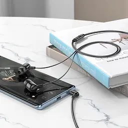 Навушники провідні вакуумні Borofone BM84 з мікрофоном Jack 3.5 чорні - мініатюра 6