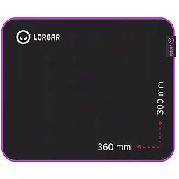 Килимок для мишки Lorgar Main 313 Black/Purple (LRG-GMP313)