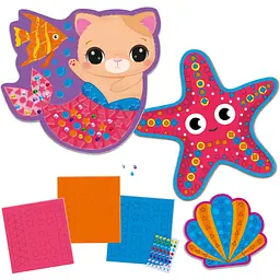 Набір для творчості Vladi Toys Історія русалоньки з м'якою мозаїкою та стразами (VT4511-21) - мініатюра 3