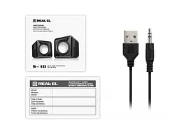 Компьютерні колонки REAL-EL S-10 black (EL121100020) - мініатюра 10