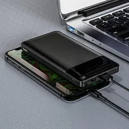 Портативна батарея Hoco J72 Easy Travel 10000 mAh Black - мініатюра 4