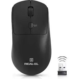 Комп'ютерна мишка Real-El RM-317W Wireless Black (EL123200052)