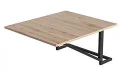 Стіл розкладний Олександр 2 Ferrum-decor 750x600x700 Чорний метал ДСП Дуб Сан-Марино 16 мм (FRD-104893) - мініатюра 4