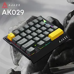 Клавіатура Ajazz AK029 Ice Island магнітні перемикачі чорна/жовта (AK029-I-BY) [175686] - мініатюра 6