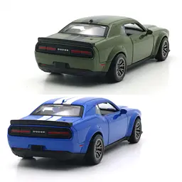 Автомодель TechnoDrive Dodge Challenger SRT Jailbreak 2022 синій, зелений (250949) - мініатюра 2
