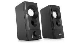 Колонки 2.0 REAL-EL S-90 Black, 2 x 3 Вт, пластиковий корпус, живлення от USB, керування спереду - мініатюра 2