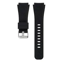Силіконовий браслет L 22мм Brace Samsung Galaxy Watch 46mm - чорний (WB238485) - мініатюра 2