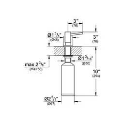 Дозатор для миючих засобів Grohe COSMOPOLITAN 40535000, Хром - мініатюра 2
