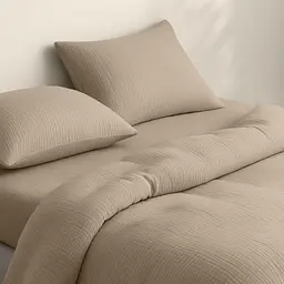 Простирадло на резинці муслін Cosas Beige 200х200х20 см (050Muslin_Beige_200x200x20) - мініатюра 2