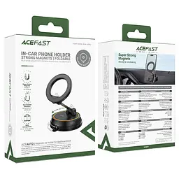 Автотримач Acefast D55 Magnetic for Dashboard Black - мініатюра 6