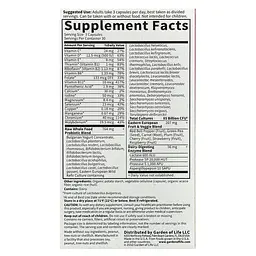 Пробіотики та пребіотики RAW Probiotics Women 85 Billion 90 рослинних капсул Garden of Life vit0005077 - мініатюра 2