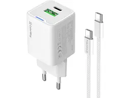 Мережевий зарядний пристрій ColorWay C101A GaN Mini 20 W White (CW-CHS062PDC-WT) - мініатюра 3