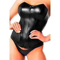 Корсет Noir Handmade F334 Powerwetlook corset - M - мініатюра 6