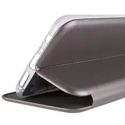 Чохол книжка Samsung Galaxy A10s еко-шкіра Premium Case для смартфона Сірий - мініатюра 2