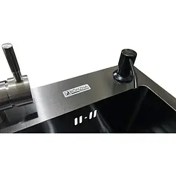 Комплект мийка + змішувач Romzha Arta U-550S BL (B) - мініатюра 4