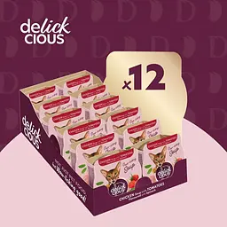Суп для котів Delickcious з курки з томатами та шпинатом 80 г - мініатюра 6