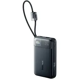 Зовнішній акумулятор Baseus EnerFill FC11 Digital Display Power Bank with Dual Built-in Cables 20000mAh 22.5W Cosmic Black (E0027S04)