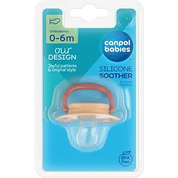 Пустушка Canpol babies Toys силіконова анатомічна 0-6 міс. рожева (23/256_pin2) - мініатюра 3
