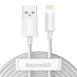 USB кабель Baseus Simple Wisdom Lightning 2.4A 1.5m TZCATLZJ-02
