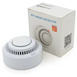 Автономний WiFi датчик диму із сиреною YOSO Dsmoke WIFI-00 TUYA живлення ААА 2 шт. батареї в комплект не входять
