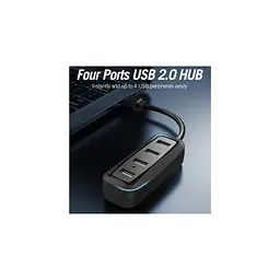 Концентратор Vention USB 2.0 to 4xUSB 2.0 0.15m black (VAS-J43-B015) - мініатюра 8