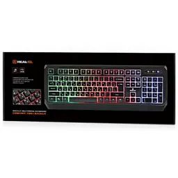 Клавіатура REAL-EL 7001 Comfort Backlit Black (EL123100035) - мініатюра 8