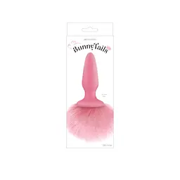 Анальна пробка з м'яким пухнастим хвостом кролика рожева Bunny Tails Pink - мініатюра 2