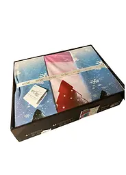Комплект турецької постільної білизни євро 200 x 220 new year сатин TC303375618 - мініатюра 2