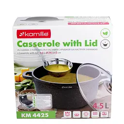 Каструля Kamille KM-4425 4,5л - мініатюра 7