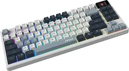 MSI Клавіатура механічна FORGE GK600 TKL W SKY UA 104key, механічний Linear, USB-A, Wireless, Bluetooth, EN/UKR/RU, RGB, білий - мініатюра 2